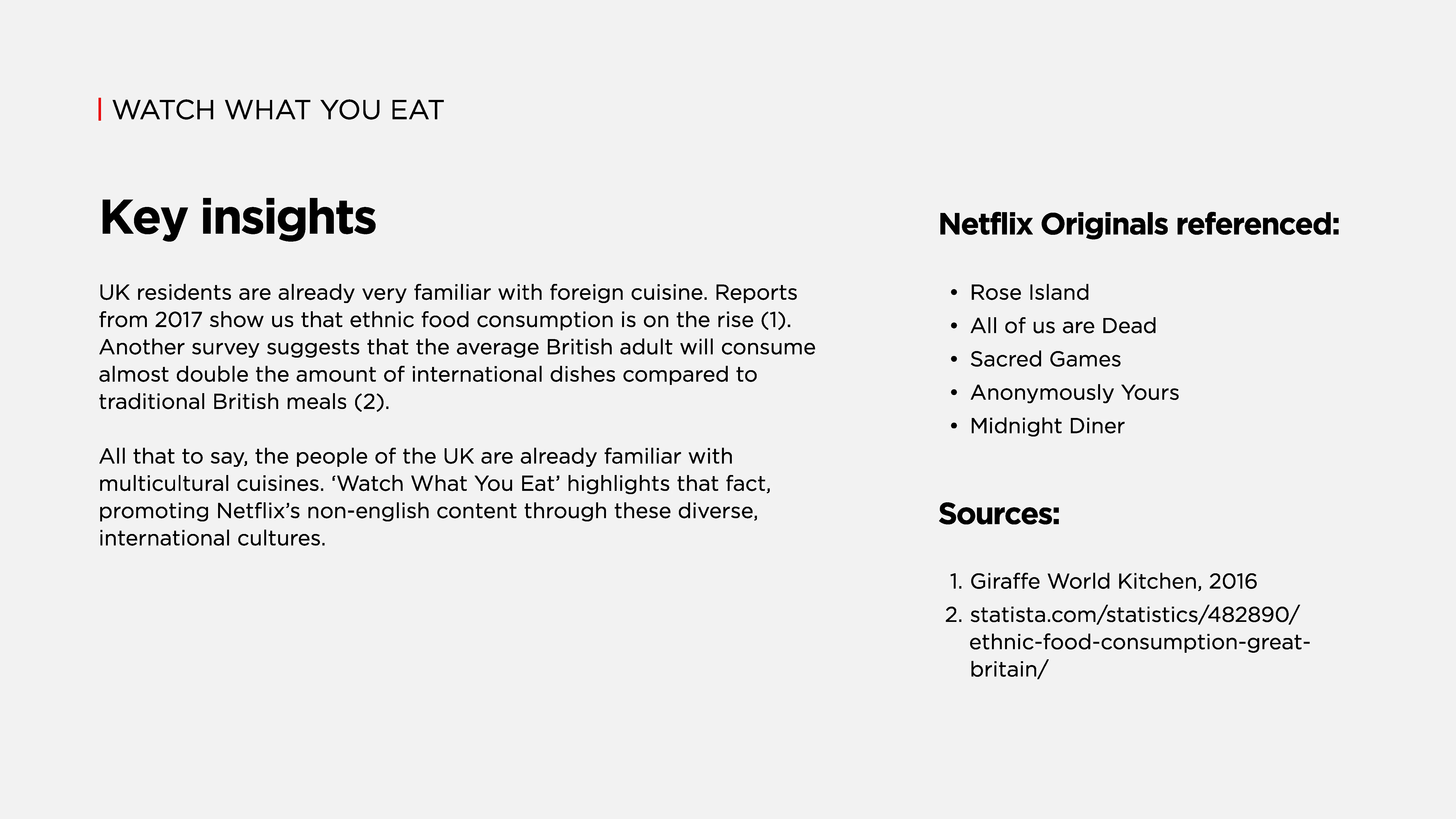 Watch What You Eat campaign